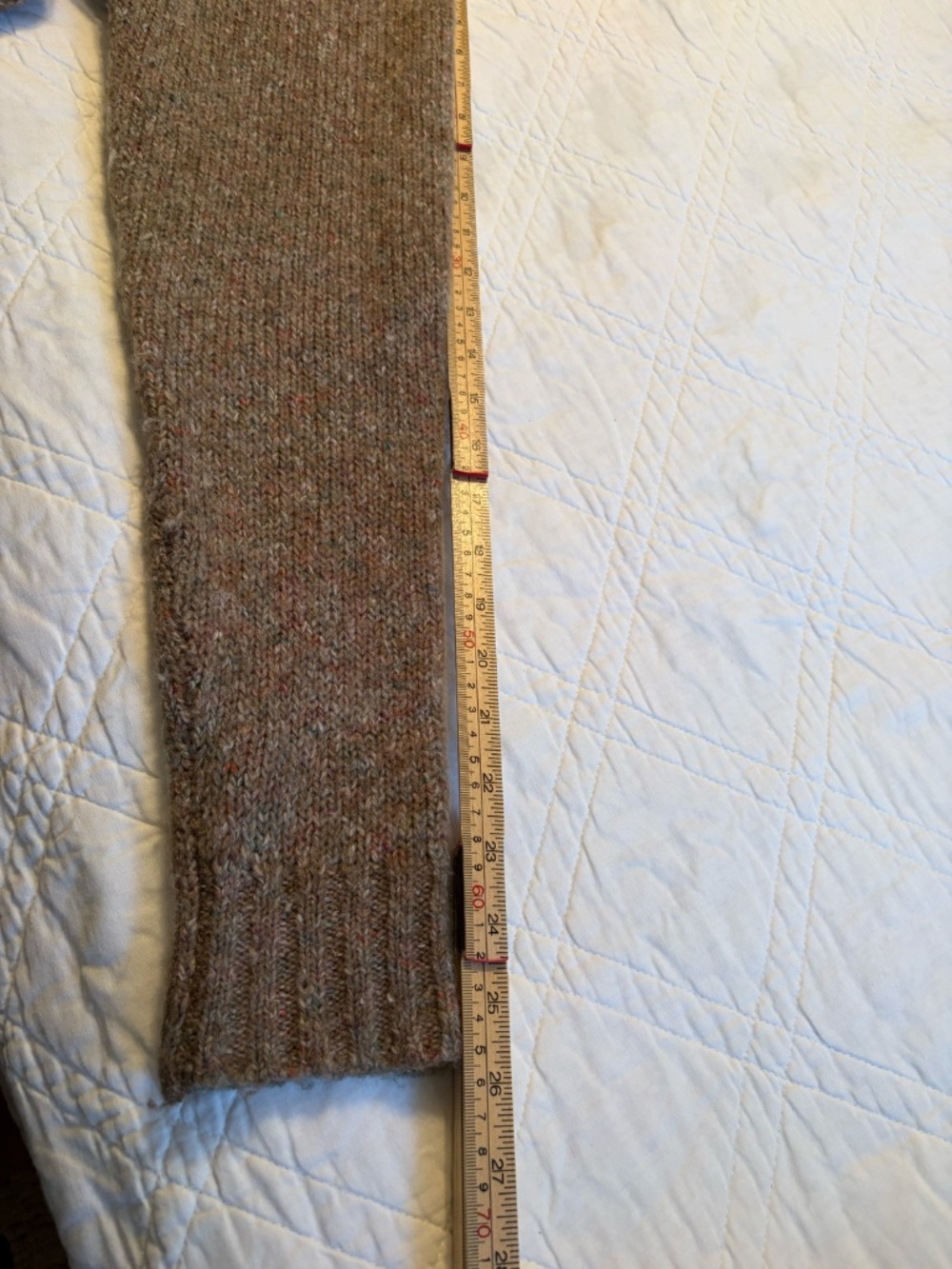 VTG Y2K LL Bean Marled Turtleneck Sweater Womens Large Brown Flecked Wool Blend - Picture 10 of 10